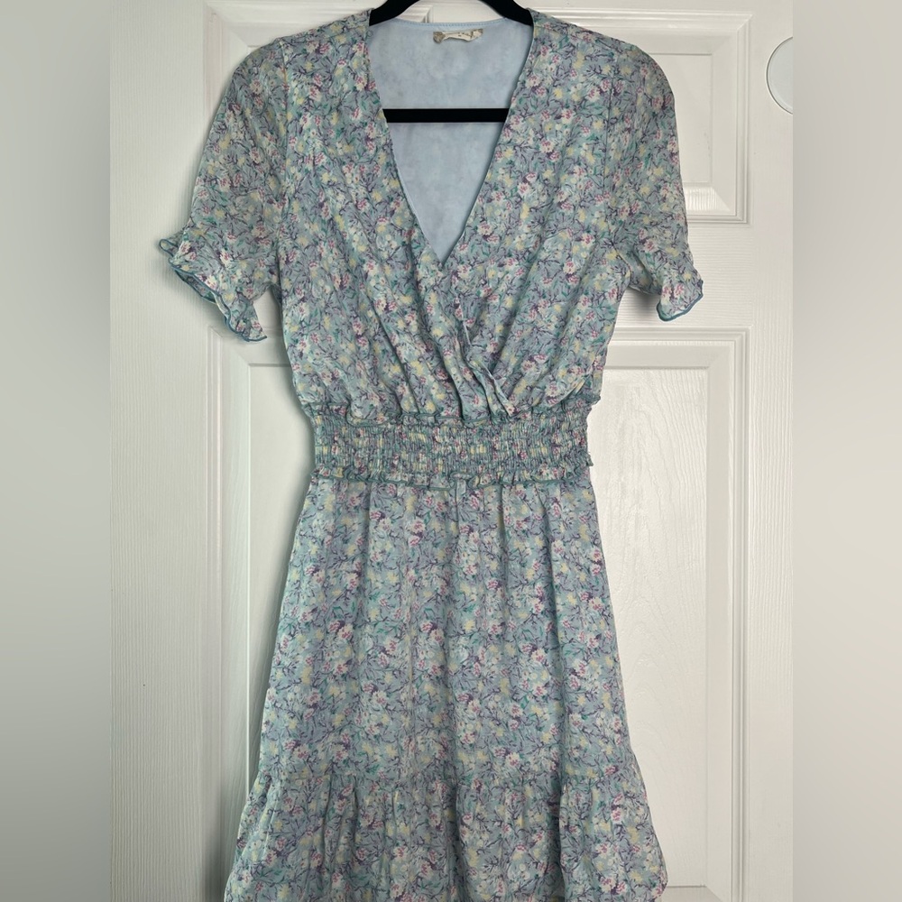 Altar'd State Pastel Floral Mini Dress M